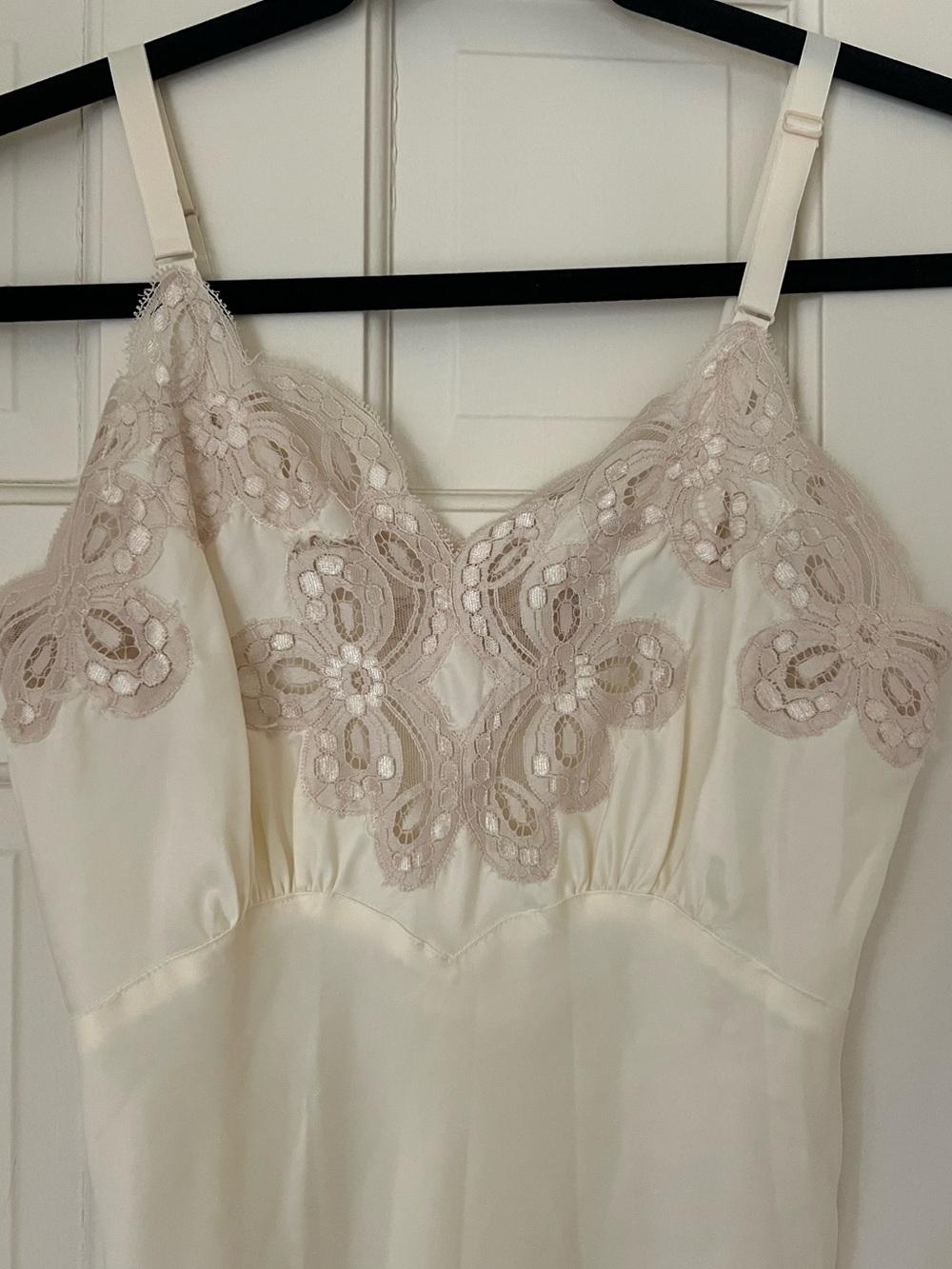 Stunning Lace Detailed Vintage Slip Dress